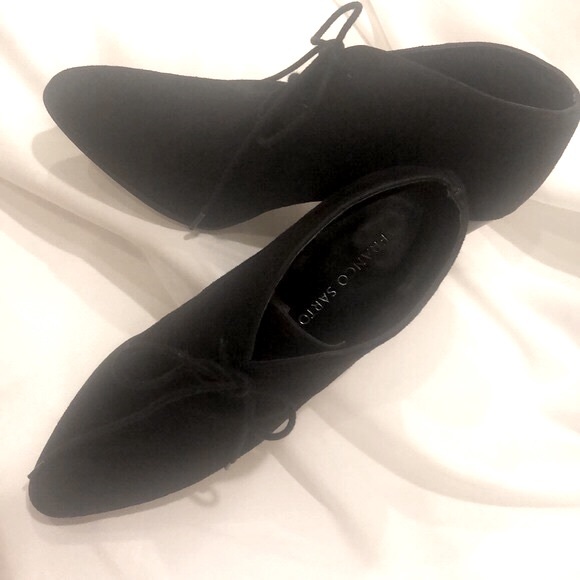 Franco Sarto Black Suede Boots - Picture 6 of 8